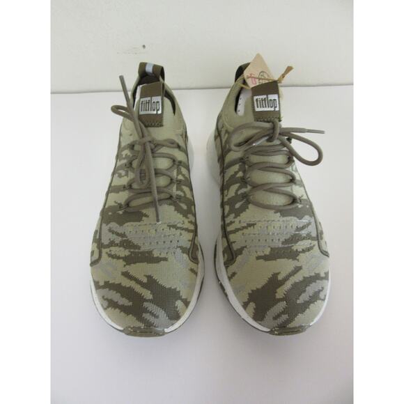 fitflop Women's Camo Knit Sports Sneakers Size 6 Mossy Mix - Picture 1 of 7